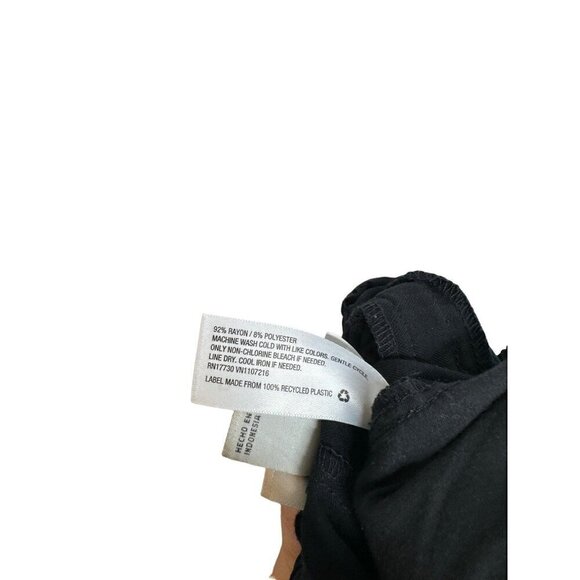 A New Day Rayon Blend Pants Black Size 0 - Picture 4 of 4